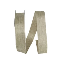 Reliant 1.375" x 100yd. Linen Natural Sparkle Allure Ribbon