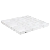 Mind Reader 25-Piece Drawer Organizer Set, Storage Trays