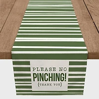 Please No Pinching Stripes 2 16" x 90" Poly Twill Table Runner