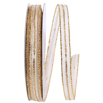 JAM Paper 3/8'' x 25yd. Sheer Pull Bow Ribbon