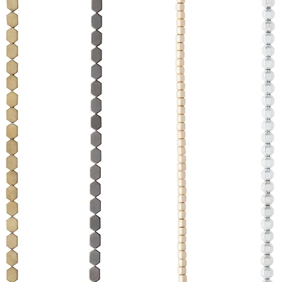 12 Packs: 4 ct. (48 total) Metallic Hematite Mix Beads by Bead Landing™