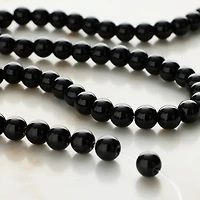 Black Jasper Round Beads, 6mm by Bead Landing™
