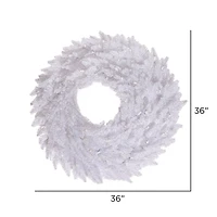 36" White Fir Christmas Wreath
