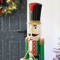 Glitzhome® 54" Wooden Christmas Glitter Soldier Nutcracker
