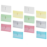 JAM Paper #10 Assorted Plastic Button String Envelope Set, 12ct.