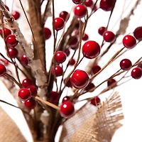 Glitzhome® Christmas Red Berry Table Tree