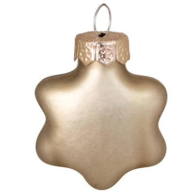 Whitehurst 56ct. 2" Matte Gold Glass Star Ornaments