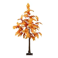 4ft. Pre-Lit Autumn Maple Artificial Fall Tree with 180 Warm White LED Lights