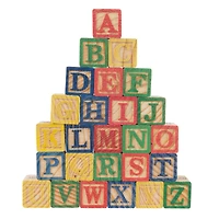 Toy Time ABC & 123 Wooden Blocks Set