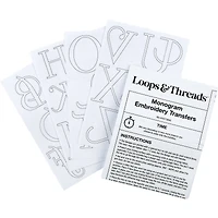 Monogram Iron-On Embroidery Transfer Set by Loops & Threads®