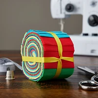 Bright Solid Cotton Fabric Strips by Loops & Threads™