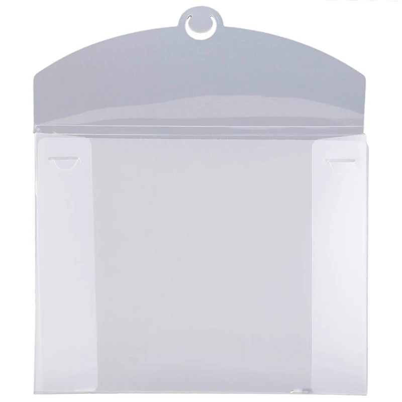 JAM Paper Clear Frosted 6.5" x 9.5" Plastic Portfolio