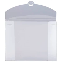 JAM Paper Clear Frosted 6.5" x 9.5" Plastic Portfolio