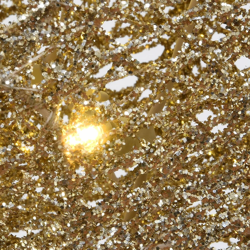 34" Santa & Reindeer Pulling Sleigh, Clear Lights