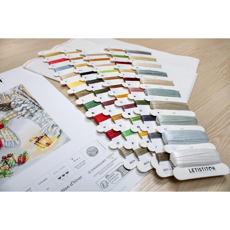 Letistitch Winter Playtime Counted Cross Stitch Kit