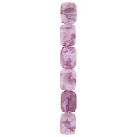 12 Pack:  Amethyst Ocean Rectangle Beads, 22mm by Bead Landing™