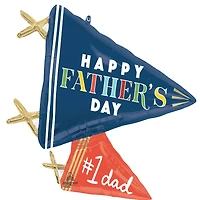 SuperShape® 28" Father's Day Varsity Pennant Foil Balloon