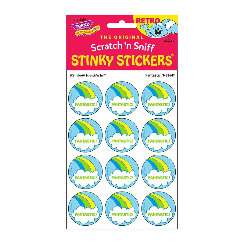 TREND Enterprises® Retro Scratch 'n Sniff Stinky Stickers® Summer 2024 Collector Combo Set