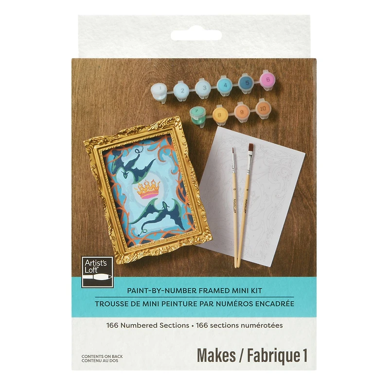 Crown with Dragons Paint-by-Number Framed Mini Kit by Artist's Loft®