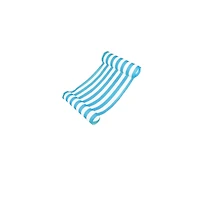 Swimline 4ft. Blue & White Inflatable Water Sports Striped Hammock Pool Raft