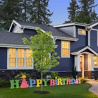 15ft. Pre-Lit Happy Birthday Decoration
