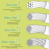 Flex-Rite® 0.014" Clear 49 Strand Beading Wire