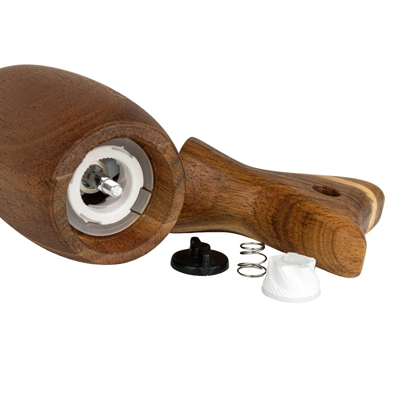 Hello Honey® 7.75" Natural Acacia Wood Fish Tail Shaped Pepper Mill