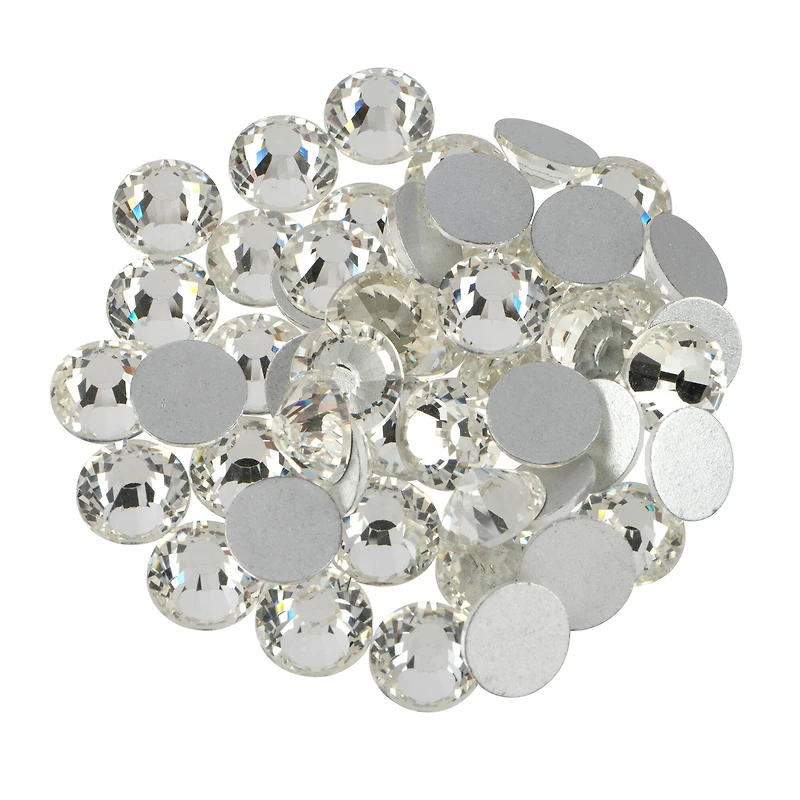 SS38 Clear Round Flatback Glass Rhinestones, 432ct. by Bead Landing™
