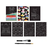 Brea Reese™ 6" x 8" Book Club Scratch Art Paper Pad