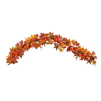 6ft. Autumn Maple Leaf, Pumpkin, Gourd & Berry Fall Garland