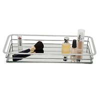 Home Details Vanity Tray with Chrome Finish