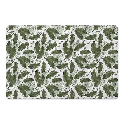 Tropical Leaves Pattern 27" x 18" Floor Mat