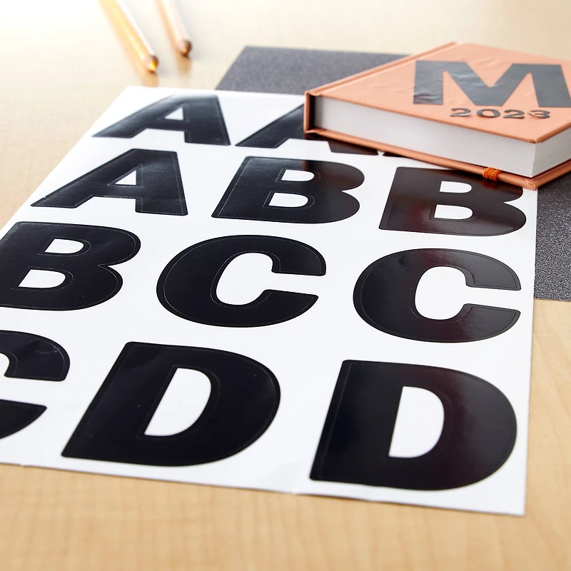 Black Alphabet Stickers by Recollections™