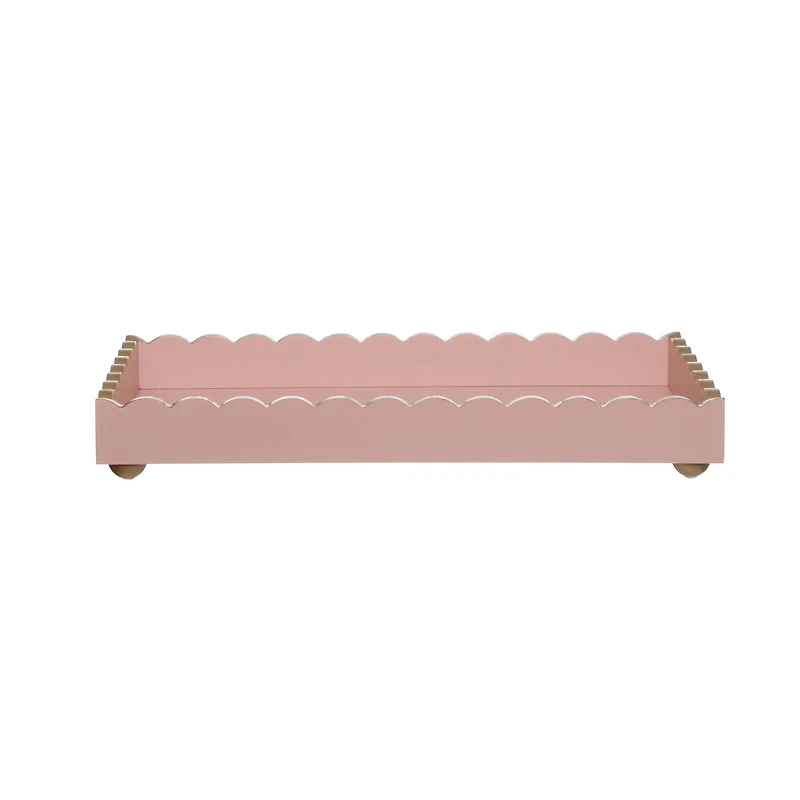 15" Blush Pink Decorative Tabletop Tray by Ashland®