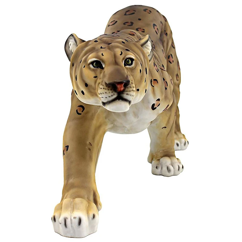 Design Toscano 10" Silent Pursuer Spotted Leopard Garden Statue