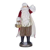 17" Santa with Presents Statue