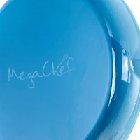 MegaChef Round 10.25" Blue Enameled Cast Iron Skillet