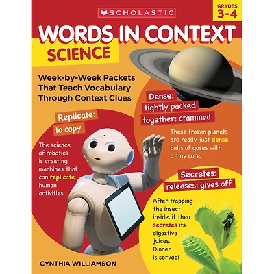 Scholastic® Science Words in Context, 3rd & 4th Grade