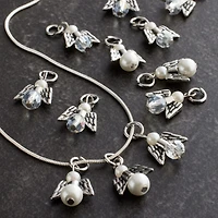 Charmalong™ Rhodium Angel Charms by Bead Landing™