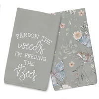 Feeding The Bees Tea Towel Set