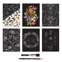 Brea Reese™ 9" x 12" Fall Icons Scratch Art Paper Pad