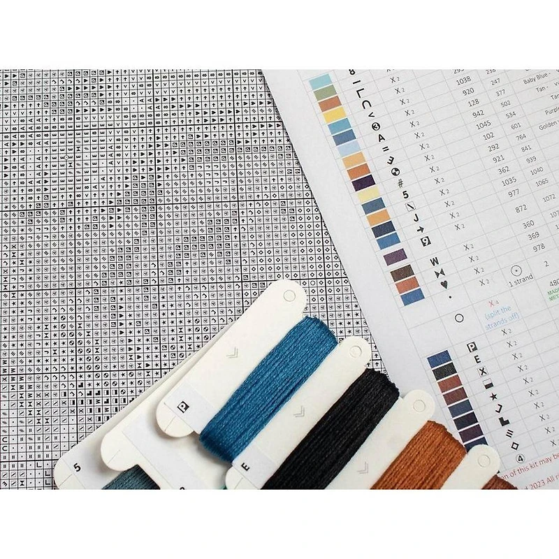 LetiStitch Dream Catcher Wolf Counted Cross Stitch Kit