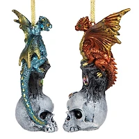Design Toscano Dragons of Skull Hollow Ornament Set