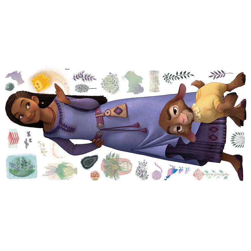 RoomMates Disney® Wish Asha & Valentino Giant Wall Decal Set