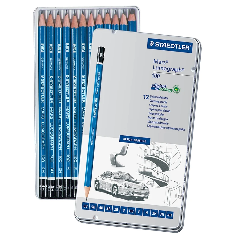 Staedtler® Lumograph® Medium Degrees Pencil Set