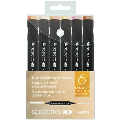 Chartpak® Spectra Ad™ 6 Color Skin Tones Marker Set