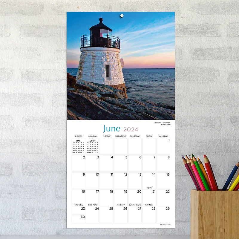 TF Publishing Lighthouses Mini Calendar