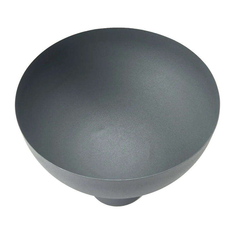 Hello Honey® 12" Gray Decorative Metal Footed Bowl