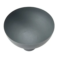 Hello Honey® 12" Gray Decorative Metal Footed Bowl
