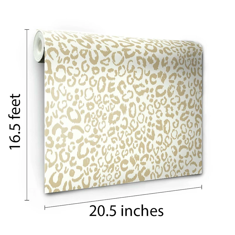 RoomMates Leopard Peel & Stick Wallpaper